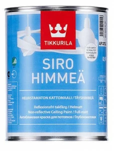 Краска Tikkurila Siro Himmea / Тиккурила Сирохимия Сиромат интерьерная 0,9л