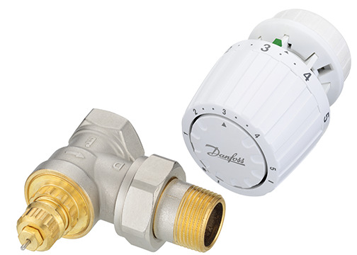 Danfoss Комплект RTR-G/RTR 7090 для однотрубной системы отопления RTR-G Ду15пр и RTR7090 комп-т терморег-р 013G2184  - Вид №2