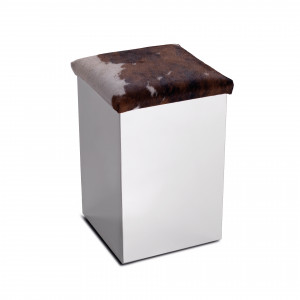 PB01/NX/11-22-33 3SC Маленькая корзина для белья из нержавеющей стали Aisi 304 Сиденье из экокожи Classico