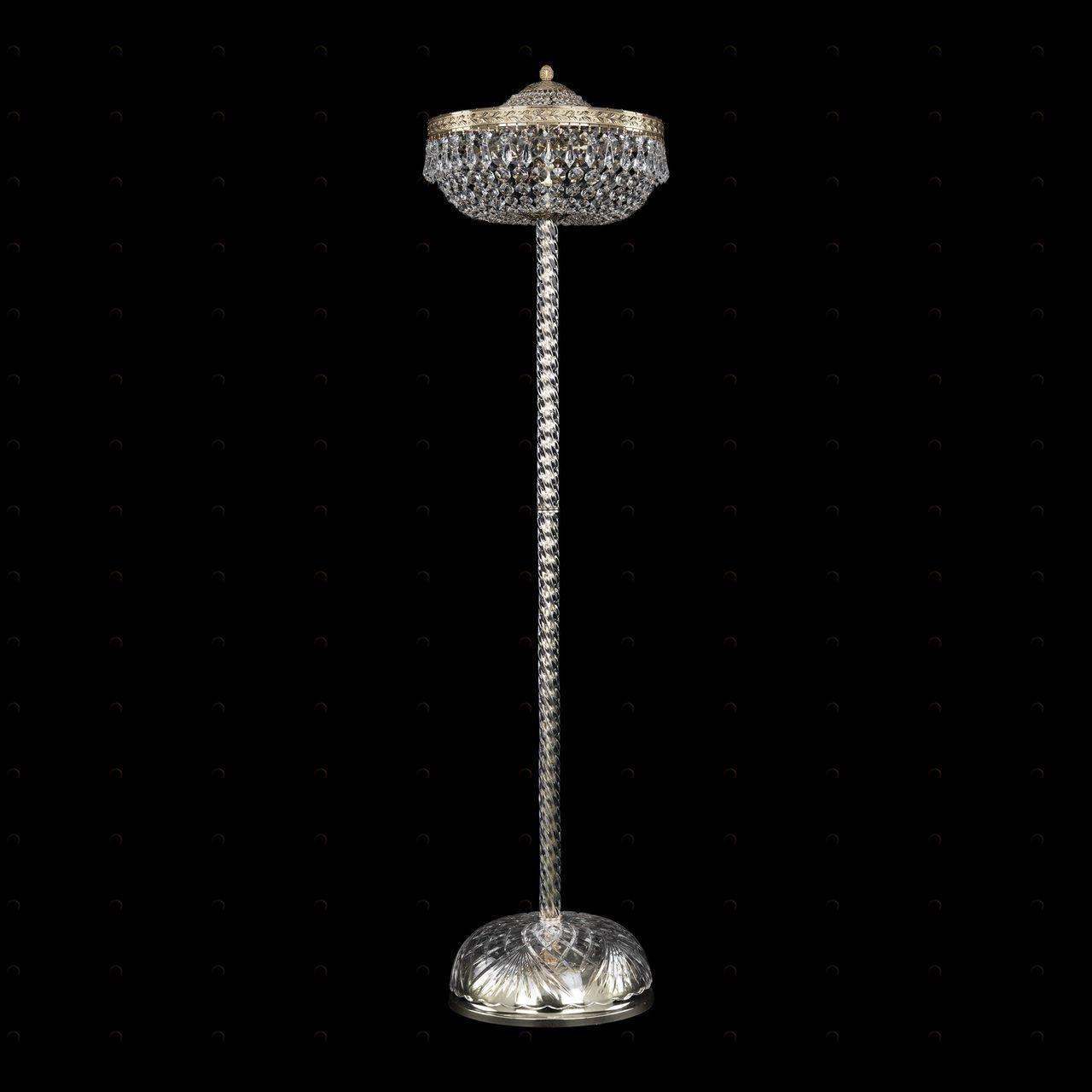 Торшер хрустальный на 4 лампы 138х35 см золотой Bohemia Ivele 19011T4/35IV-138 G BOHEMIA IVELE ЭЛИТНЫЕ 00-3889497 Золото;прозрачный 