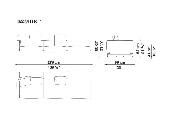 Кожаный диван B&B Italia док ARCH-00130675 - Вид №62