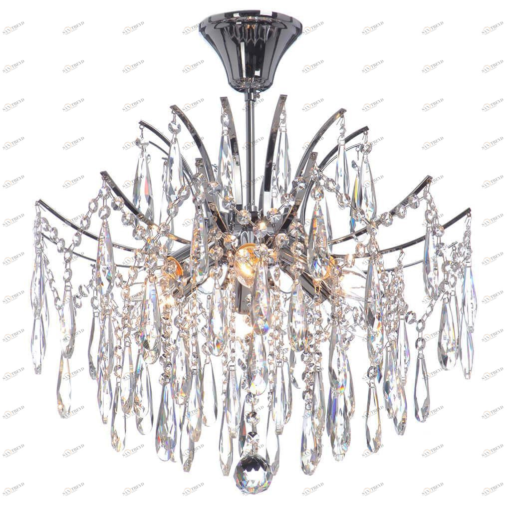 Люстра потолочная серебристая Vitaluce V5330/6PL VITALUCE ДИЗАЙНЕРСКИЕ 00-3888525 Хром 