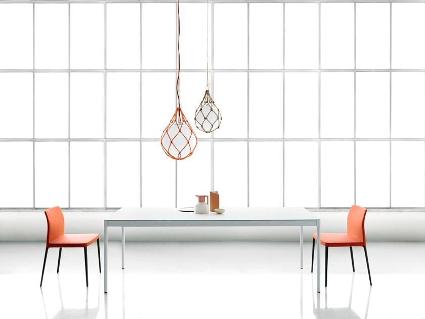 Desalto Прямоугольный обеденный стол из стали с ящиками Icaro 015 sun-id-1388389 - Вид №1