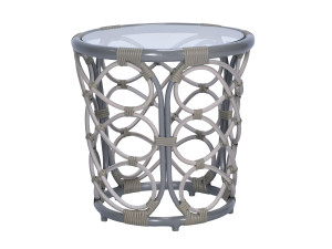 Круглый журнальный столик для сада