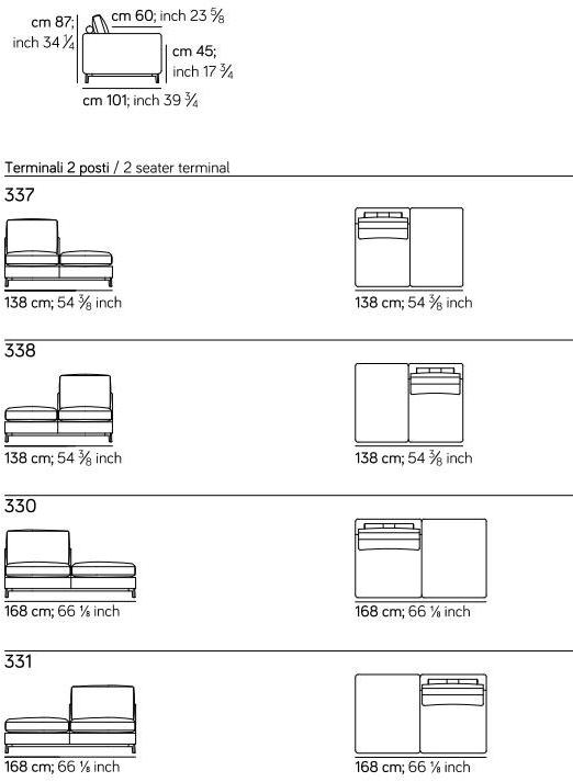 AMURA 6-местный угловой диван в коже Dorsey Am023.061+082 - Вид №6