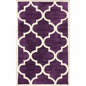 Ковер Trelli фиолетовый 200х280 DOLLY CAPRETS ДИЗАЙНЕРСКИЕ, ТРЕЛЬЯЖНЫЙ УЗОР 015138 Белый;фиолетовый