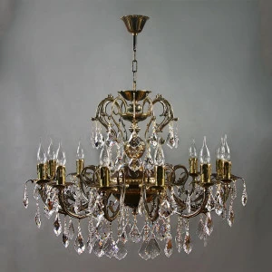 Подвесная люстра Ambiente Alicante 8888/12 PB New Leaf бронза AMBIENTE ДИЗАЙНЕРСКИЕ, ALICANTE 188265 Бронза