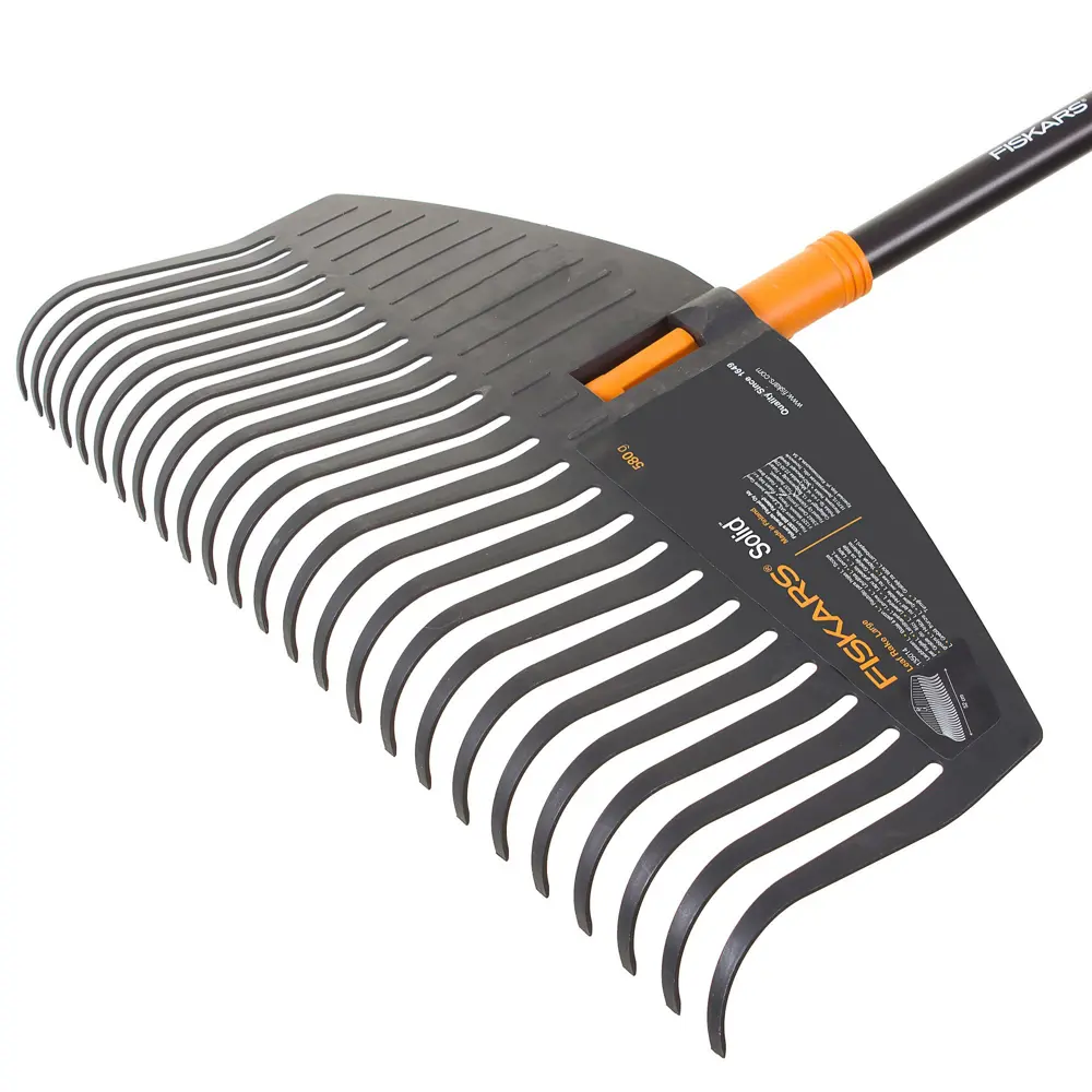 Грабли веерные Fiskars 25 зубьев 171 см пластик, с черенком 18805296 STLM-2082600  - Вид №1