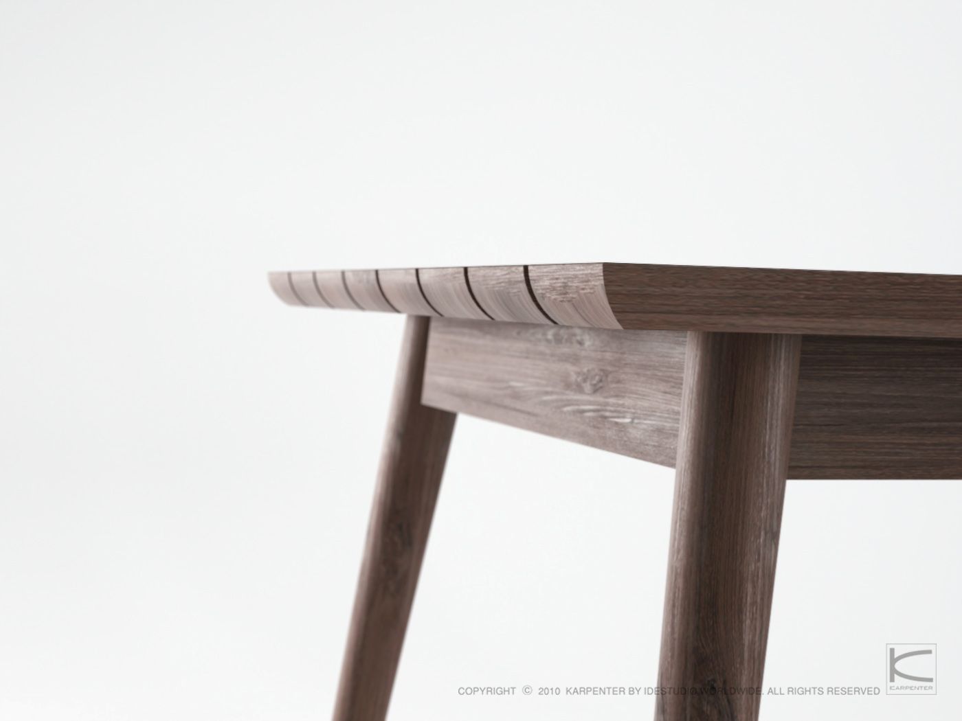 Квадратный стол из тикового дерева KARPENTER Vintage Outdoor ARCH-00039495 - Вид №4
