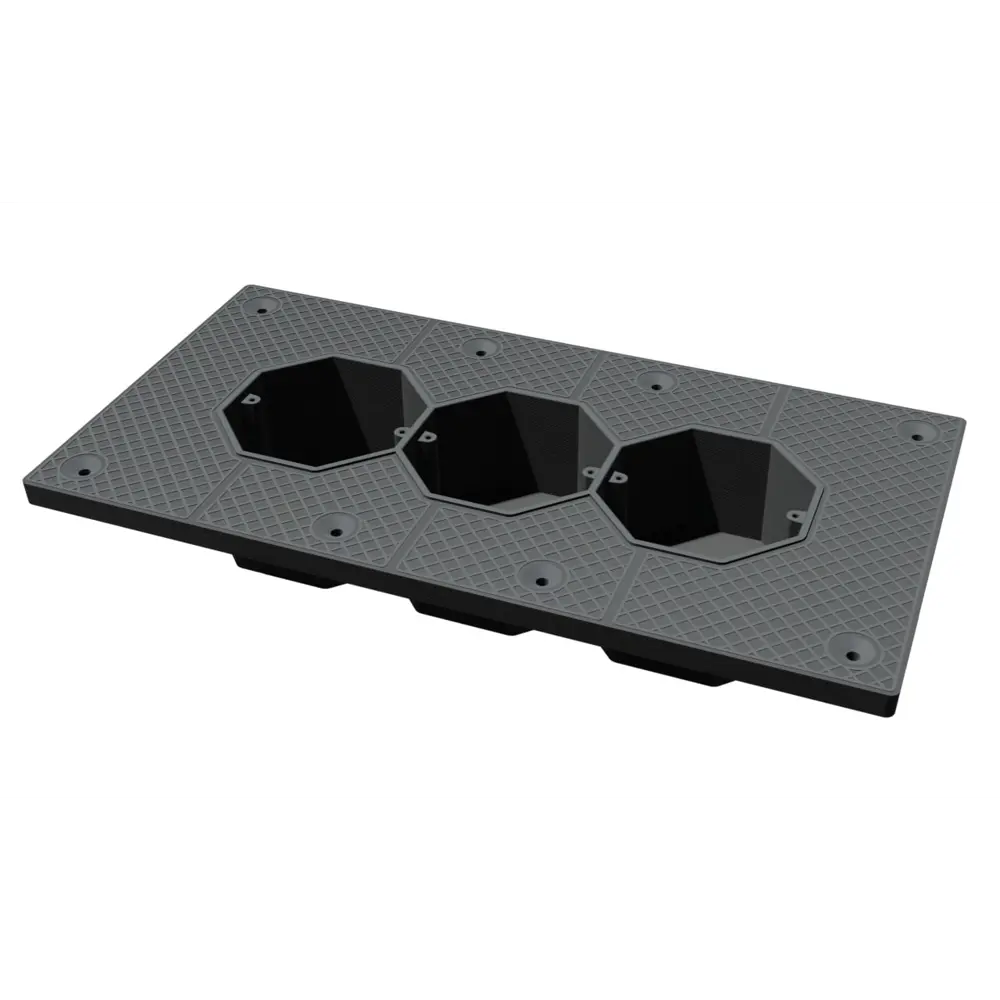 Подрозетник звукоизоляционный 3 поста 290x150 мм цвет черный Santreyd STLM-2172464