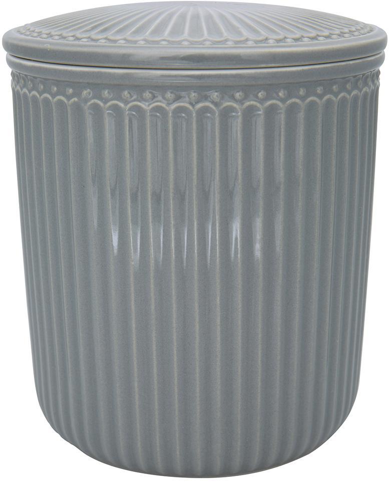 Банка для хранения Alice stone grey 15 см Greengate STWSTJAMALI8204
