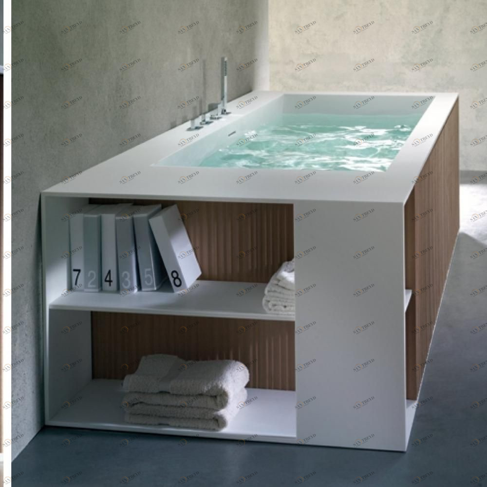 Ванна напольная с панелями Veer 240 см Karolitalia VEERRULE240X110