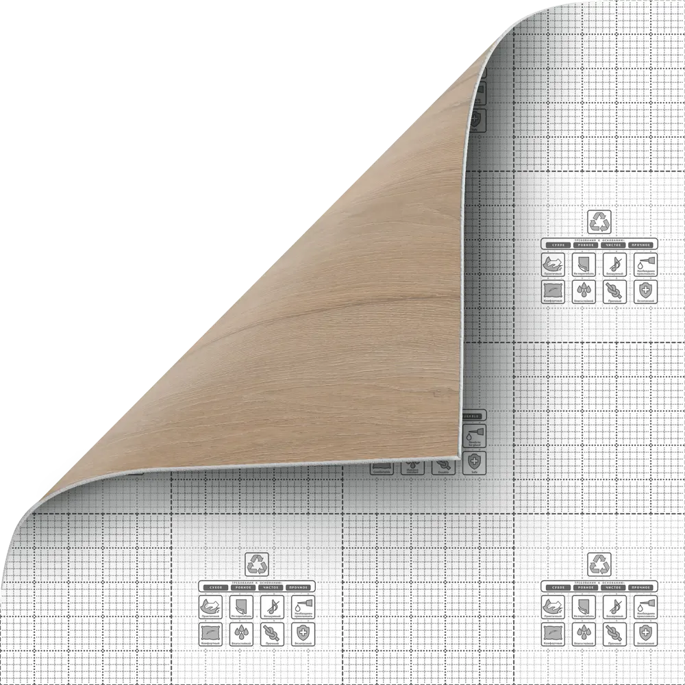 Линолеум полукоммерческий KREAFORTA «Иркут» 33 класс, 3 м, коричневый под дерево 89427445 STLM-1573139 - Вид №4