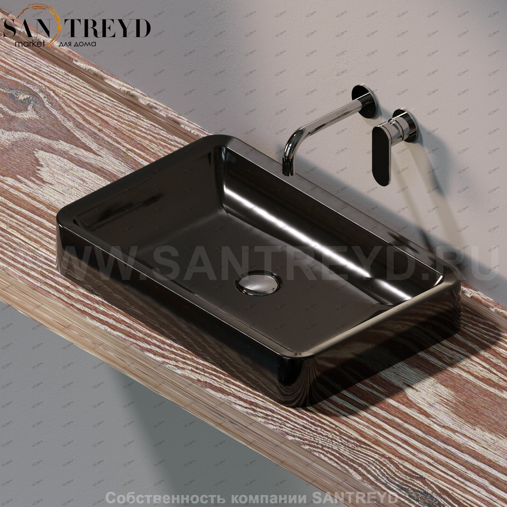 NL62A9017 Накладная раковина под столешницу  прямоугольная Ceramica Flaminia Nile