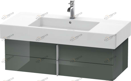 VE621403838 Vero Тумбочка подвесная Доломитово-серый глянцевый лак Duravit