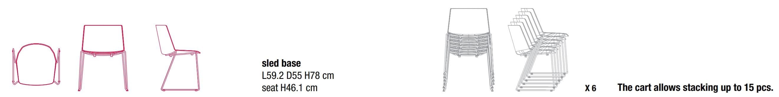 Штабелируемый стул из полипропилена MDF Italia Aïku ARCH-00008589 - Вид №2