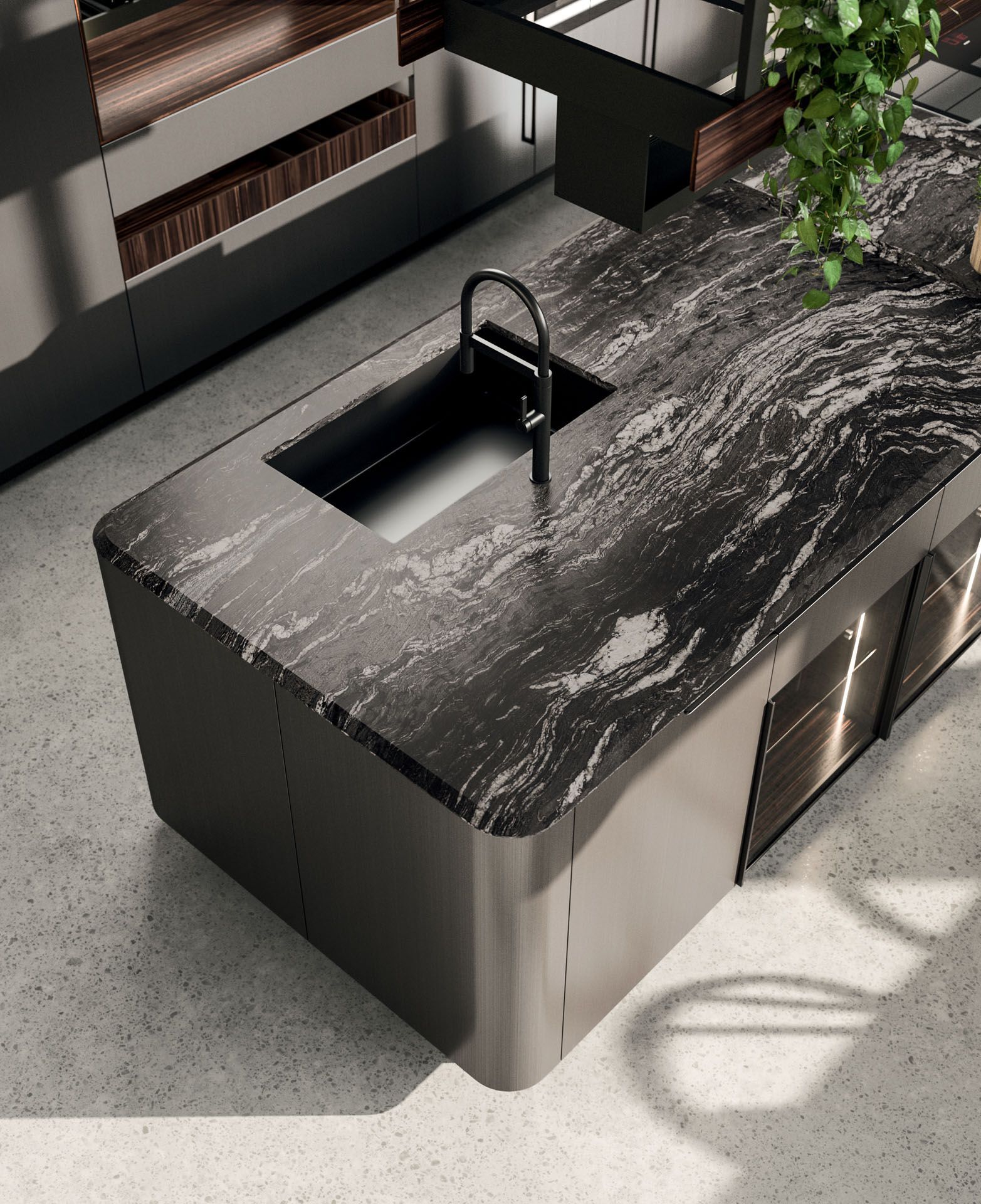 Встроенная кухня с островом Arrital Ak_Project ARCH-00142671 - Вид №6