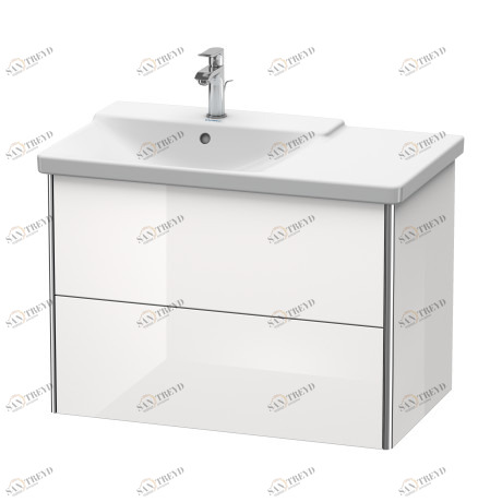 XS418402222 Тумбочка подвесная XSquare #XS4184 810 x 473 мм Белый глянцевый декор Duravit