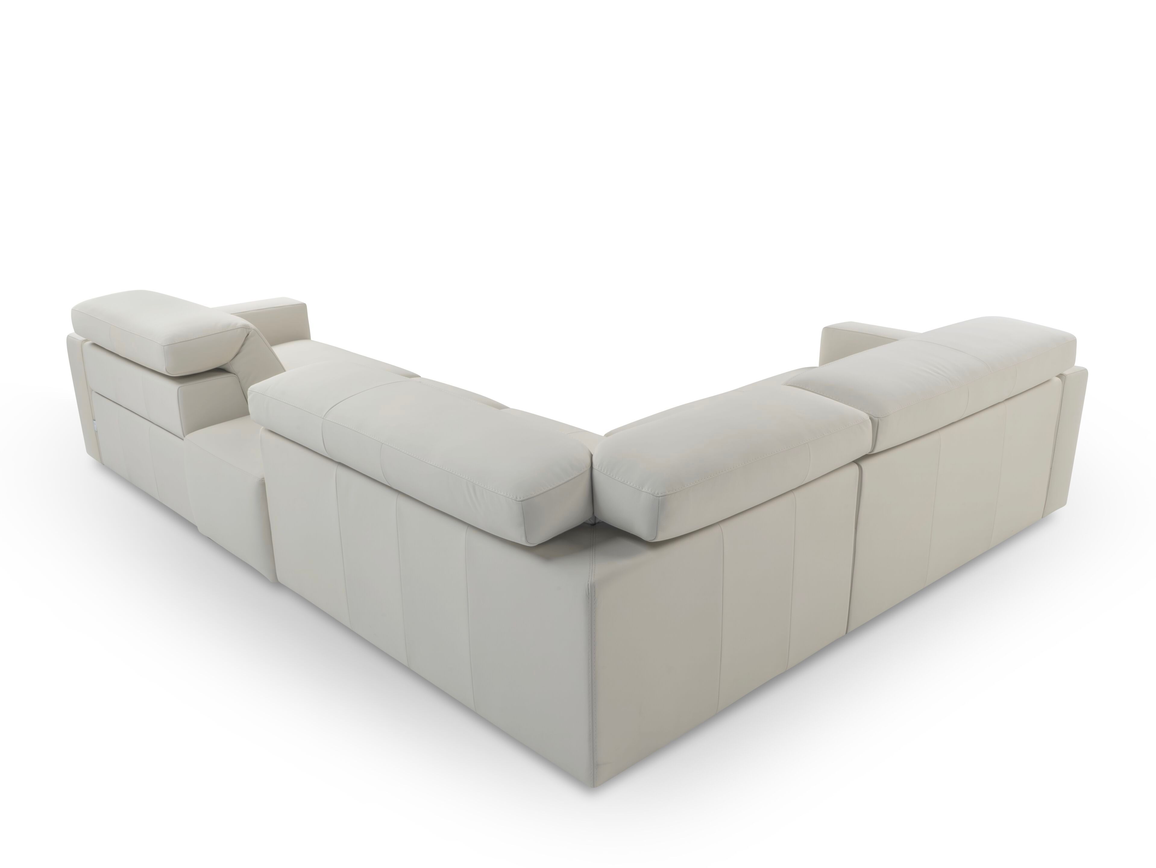 Кожаный угловой диван с электрическим движением Calia Italia премиум ARCH-00100084 - Вид №2