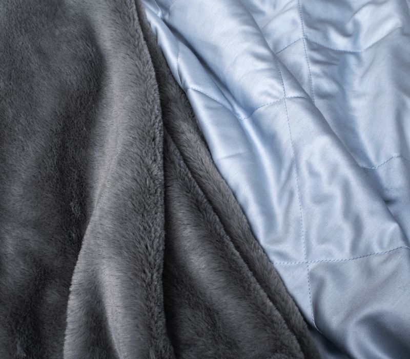 Victoria Stenova 111181 ПЛЕД меховой FROST GRAY  - Вид №2