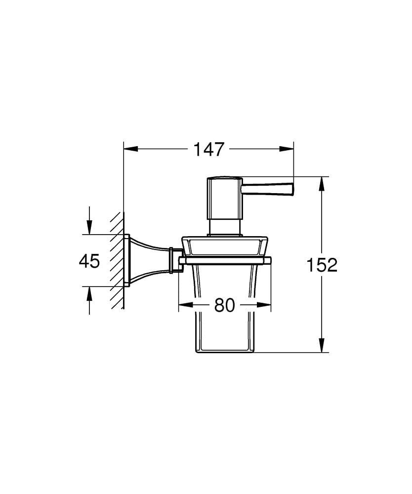 Керамический настенный дозатор мыла Grohe Grandera™ ARCH-00032083 - Вид №2