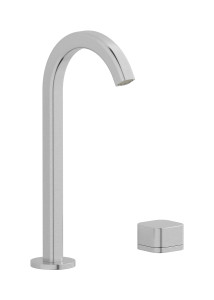 Смеситель для раковины на 2 отверстия WE ARE IB eo394ss_1 Brushed Nickel Elio