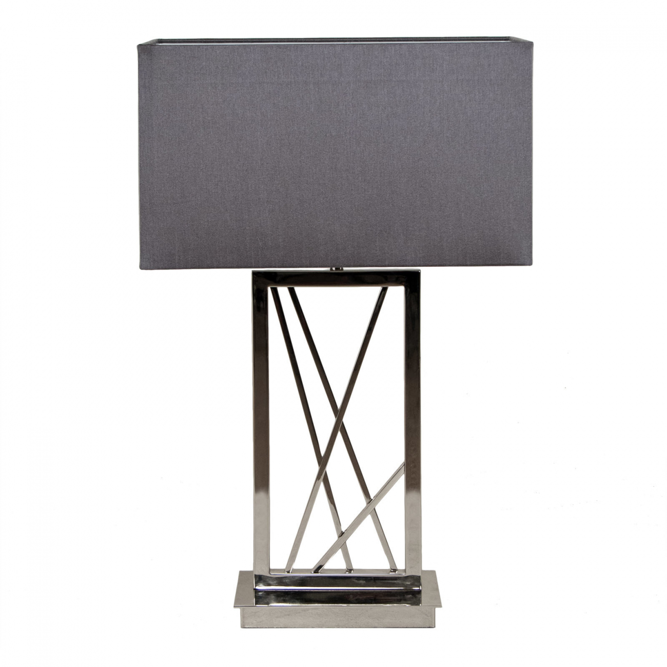 Настольная лампа Carinne Rectangle от RVAstley 5144 RVASTLEY ИНТЕРЬЕРНЫЕ 061797 Серый;хром  - Вид №1