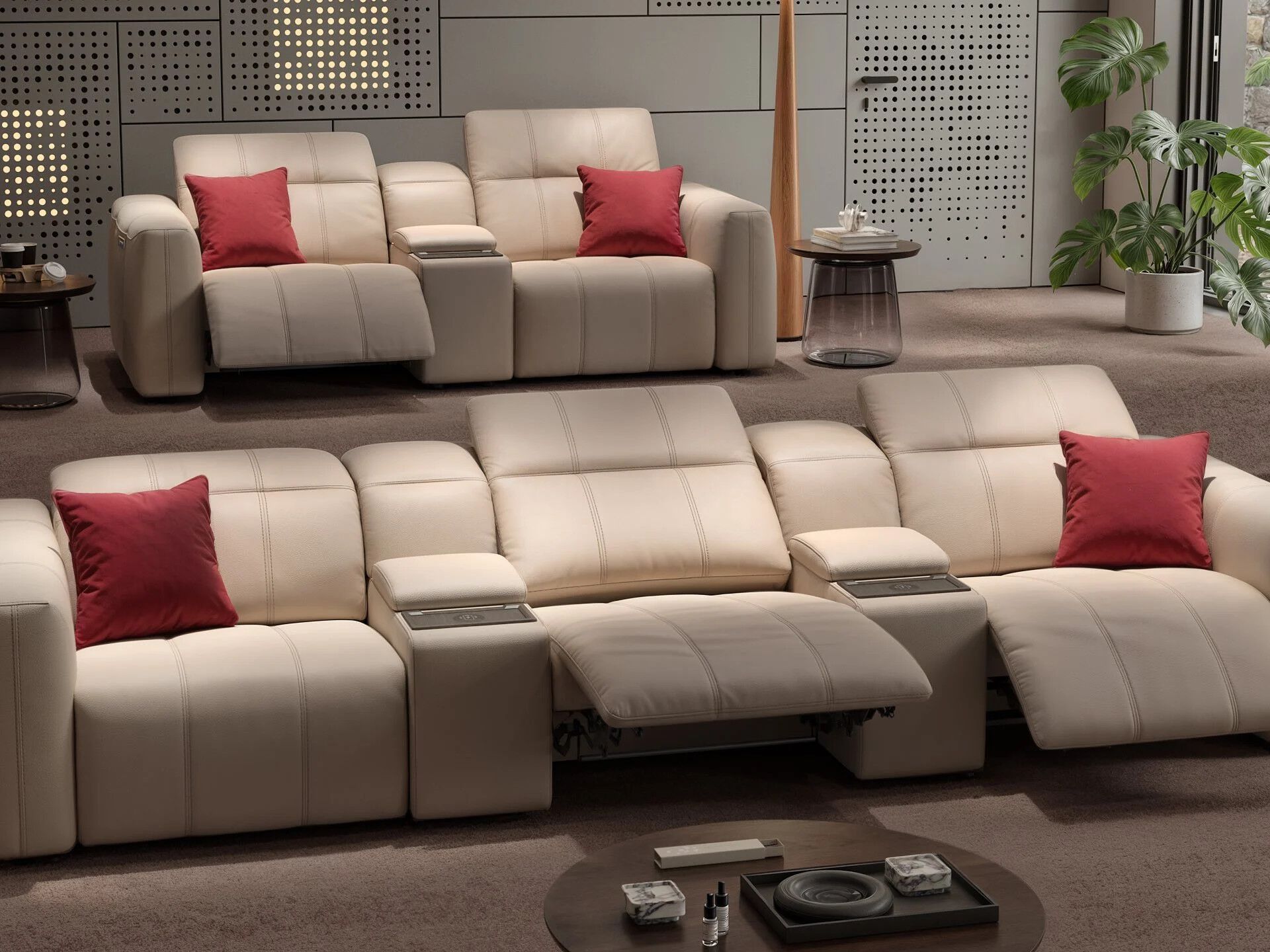 3-местный кожаный диван Sofanella Florida Kino ARCH-00134441 - Вид №7