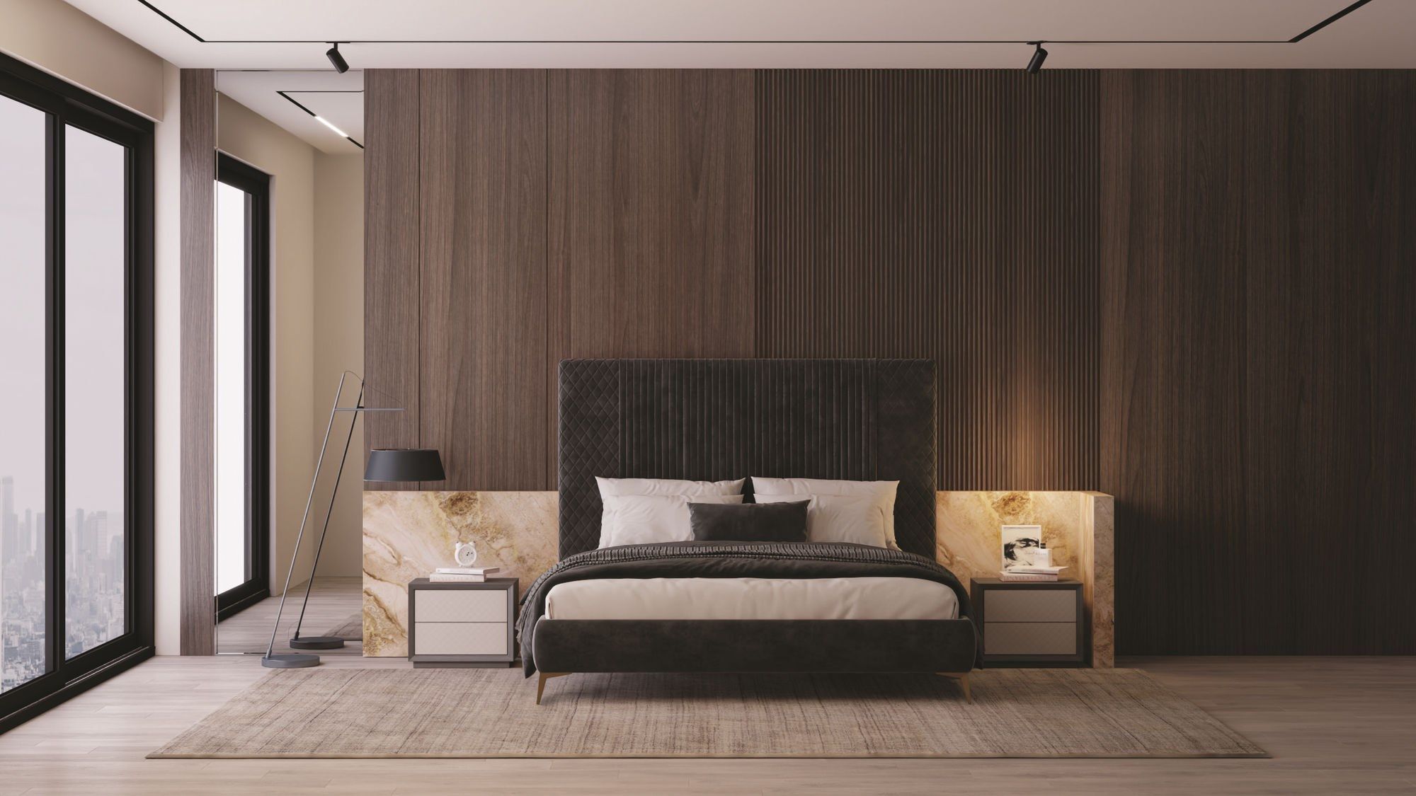 Деревянная прямоугольная тумбочка CASA +39 Moon ARCH-00140347 - Вид №2