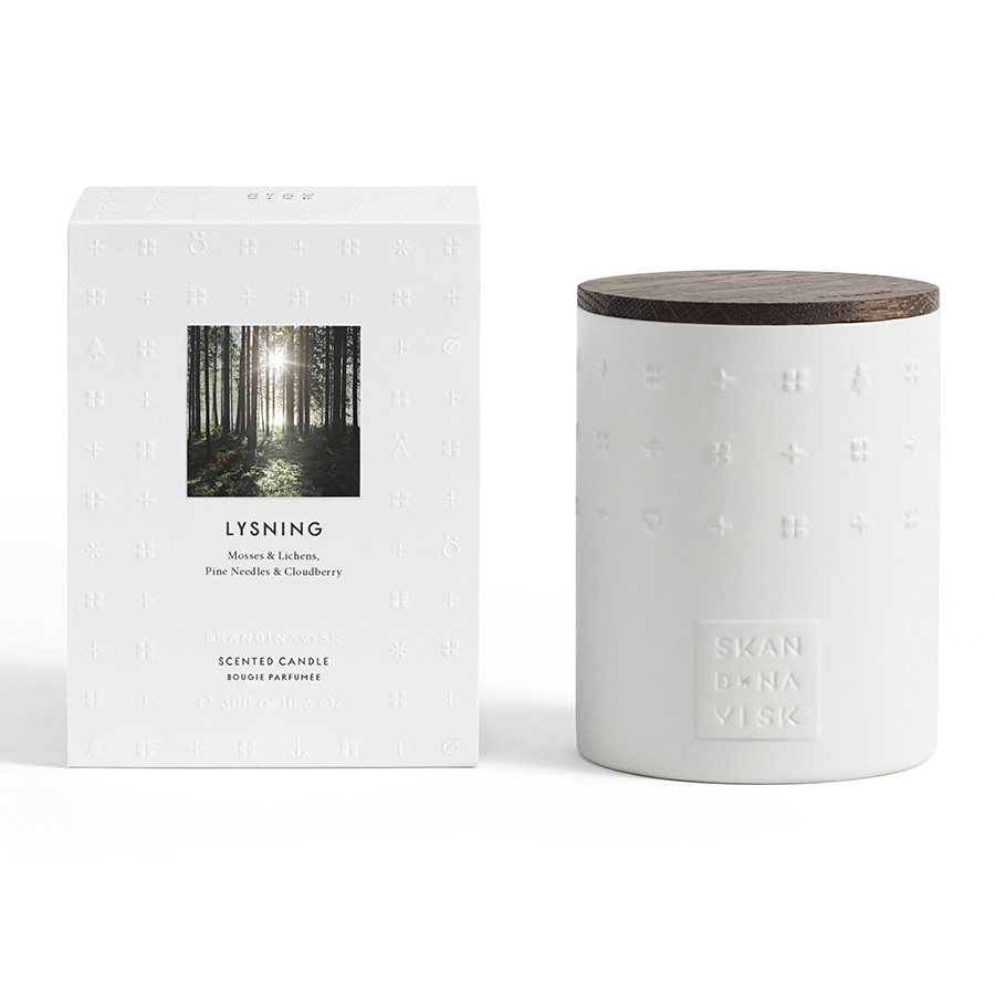 SK1412 Свеча ароматическая lysning с крышкой, керамика, 300 г S K A N D I N A V I S K 
