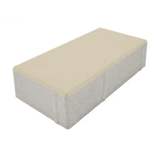 Плитка тротуарная Призма 200x100x70 мм цвет белый 85263195 STLM-2048348
