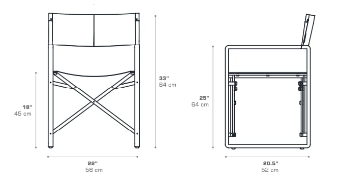 Складной стул директора MAMAGREEN Prado ARCH-00092536 - Вид №9