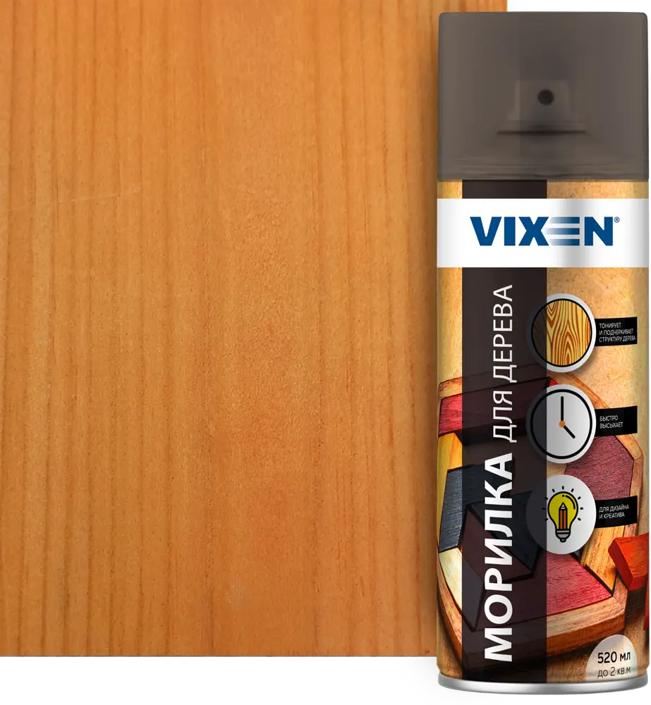83791807 Морилка для дерева аэрозоль Vixen 520 мл цвет орегон STLM-0044543