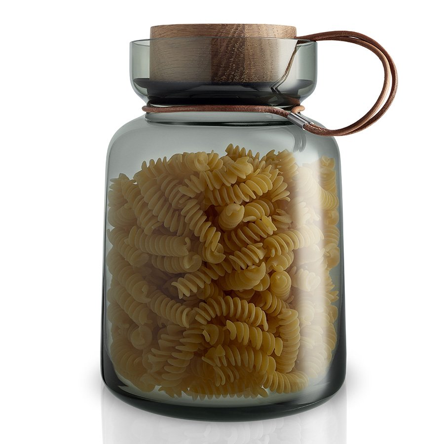 Банка с дубовой крышкой 2 л серая Silhouette EVA SOLO  00-3872315 Бежевый;серый  - Вид №3