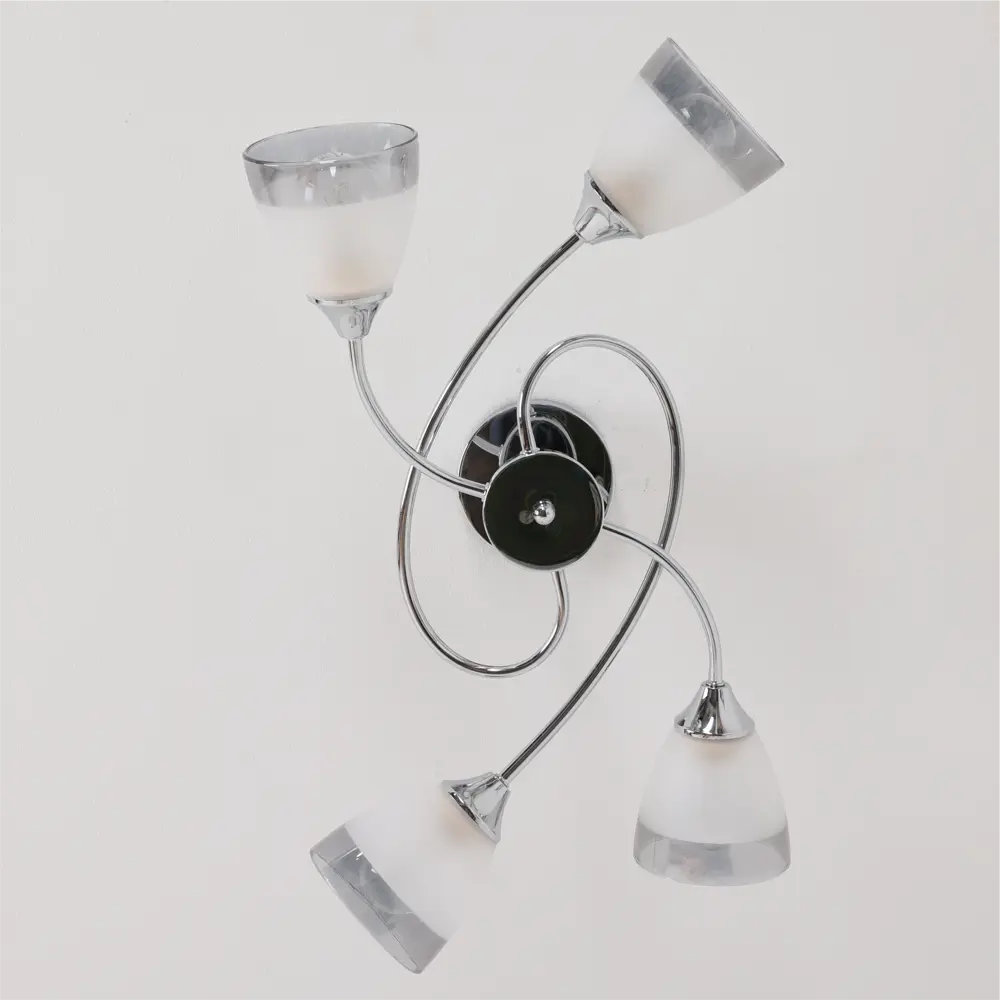 Люстра потолочная «Costa» 24000-4 4 лампы 12 м² цвет серебристый SCHAFFNER STLM-2120557 - Вид №5