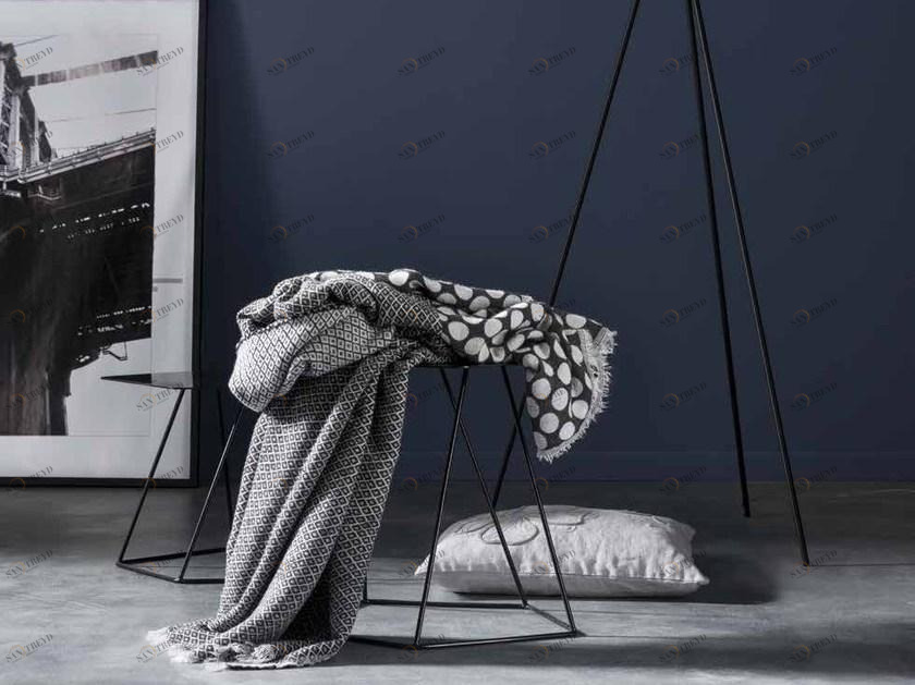 LA FABBRICA DEL LINO Плед с двухсторонней графикой Decor sun-id-1405349