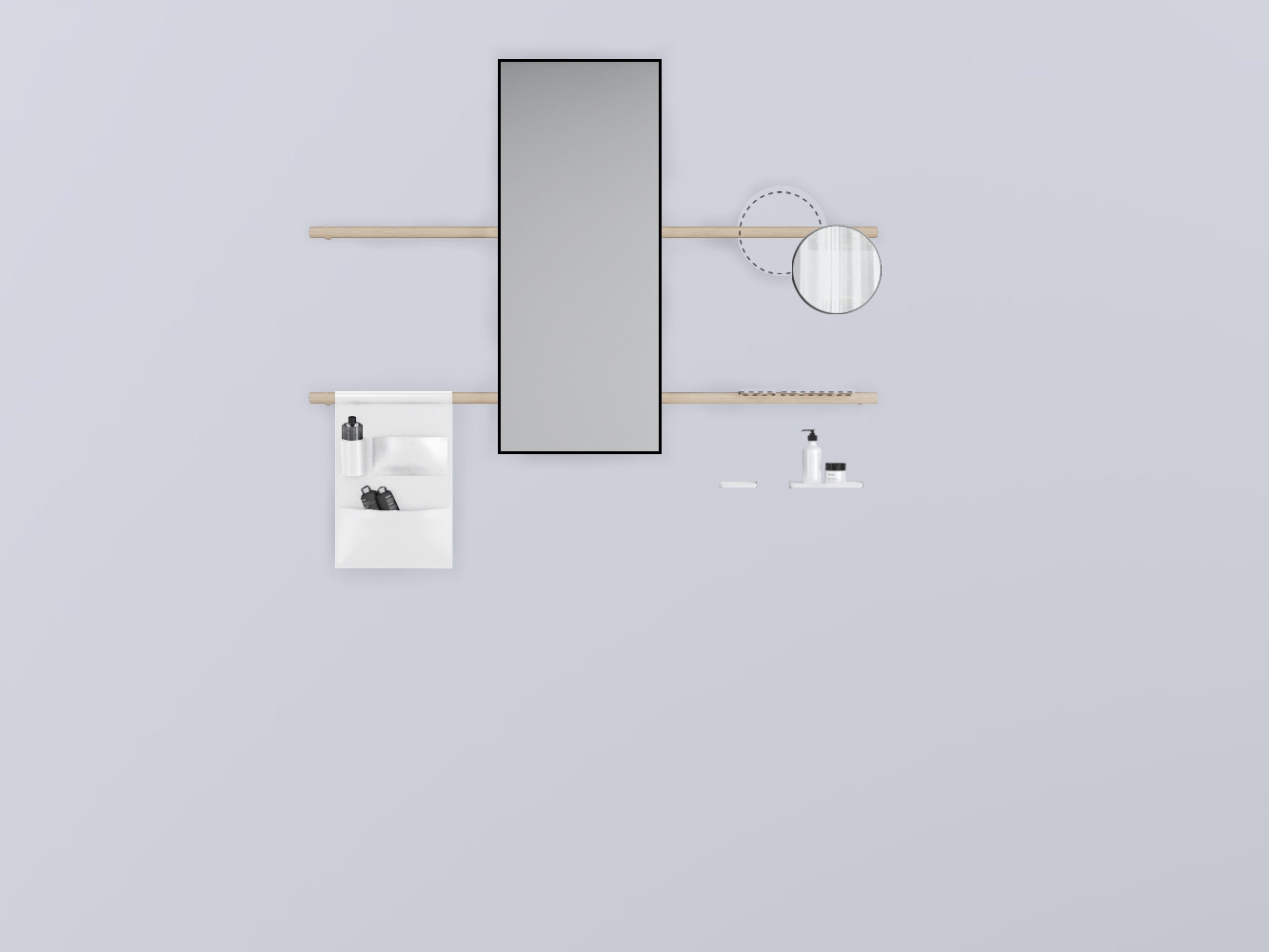 SWSTRE-RS+SWSPR-NM+SWSPI-CM+SWM10-BI+SWM20-BI+SWSCR-BI . прямоугольный дерево cielo Siwa Ceramica Cielo