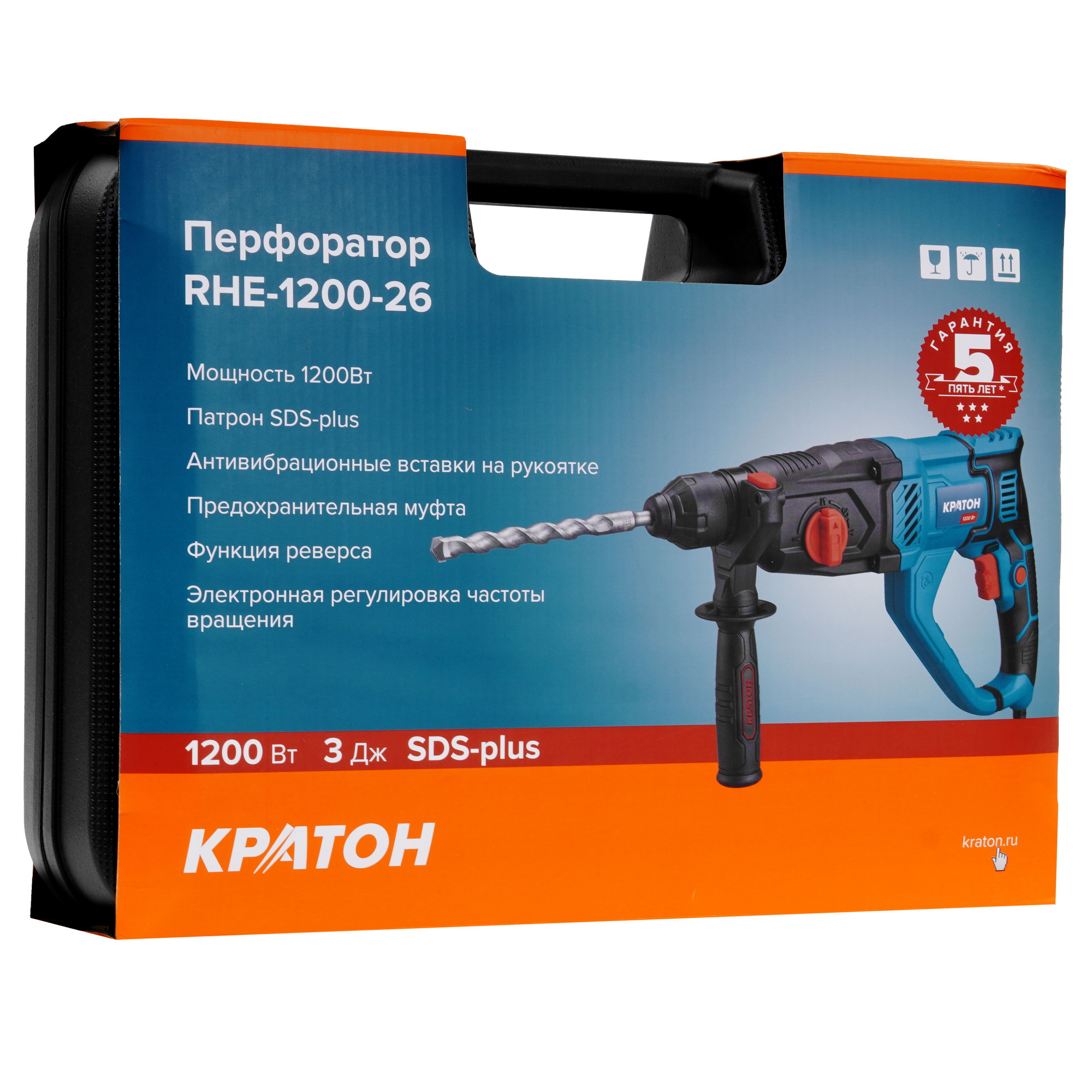 Перфоратор Кратон RHE-1200-26 9154044 STDN-0104746 - Вид №9