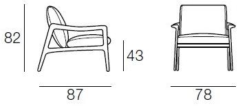 CTS SALOTTI Кресло из ткани с подлокотниками Jack sun-id-1386752 - Вид №5