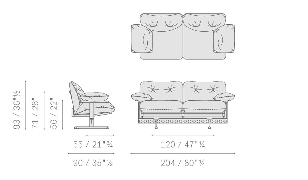Кожаный диван Poltrona Frau коллекция - диваны и кресла ARCH-00027246 - Вид №52