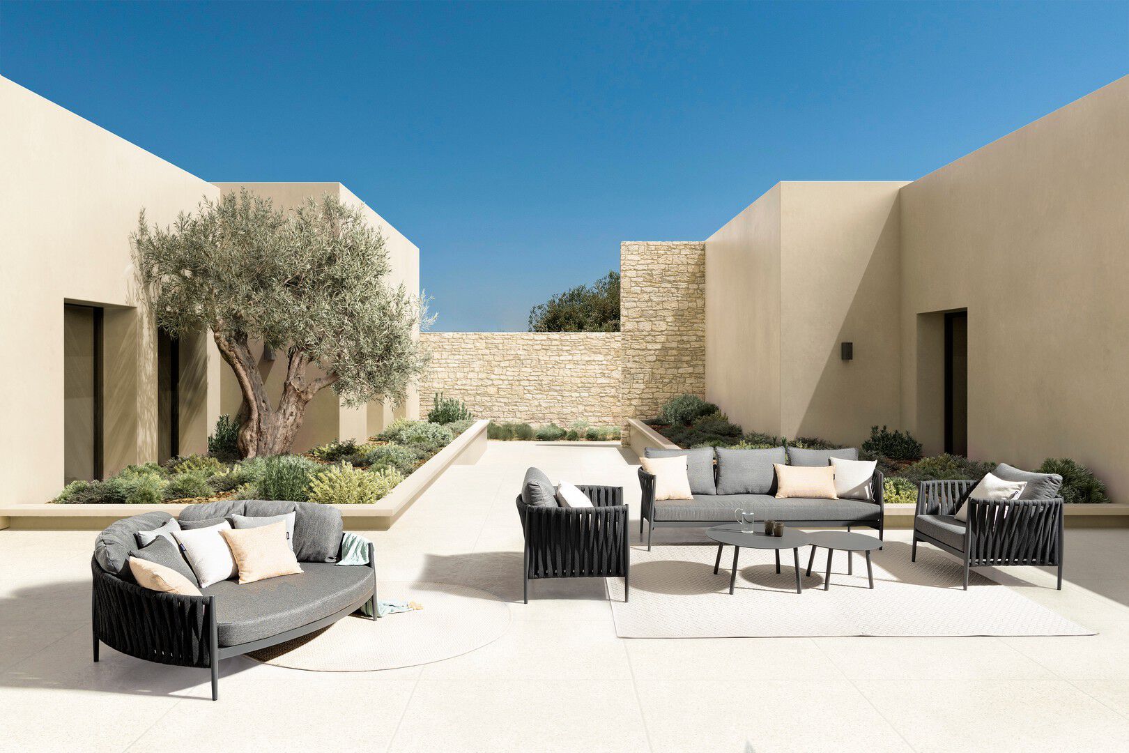 3-местный тканевый съемный садовый диван BIZZOTTO Jacinta ARCH-00090809 - Вид №7