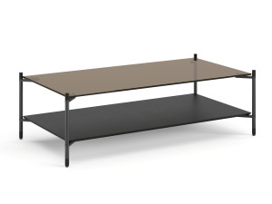 Прямоугольный стеклянный журнальный столик