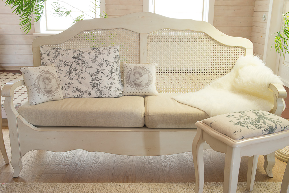 Скамейка деревянная белая Mobilier de Maison ДОМАШНЯЯ ОБСТАНОВКА MOBILIER DE MAISON 017230 Белый Santreyd  - Вид №1