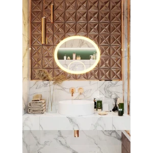 Зеркало для ванной Omega Glass Тип 4 SD674 с подсветкой 80x60 см овальное