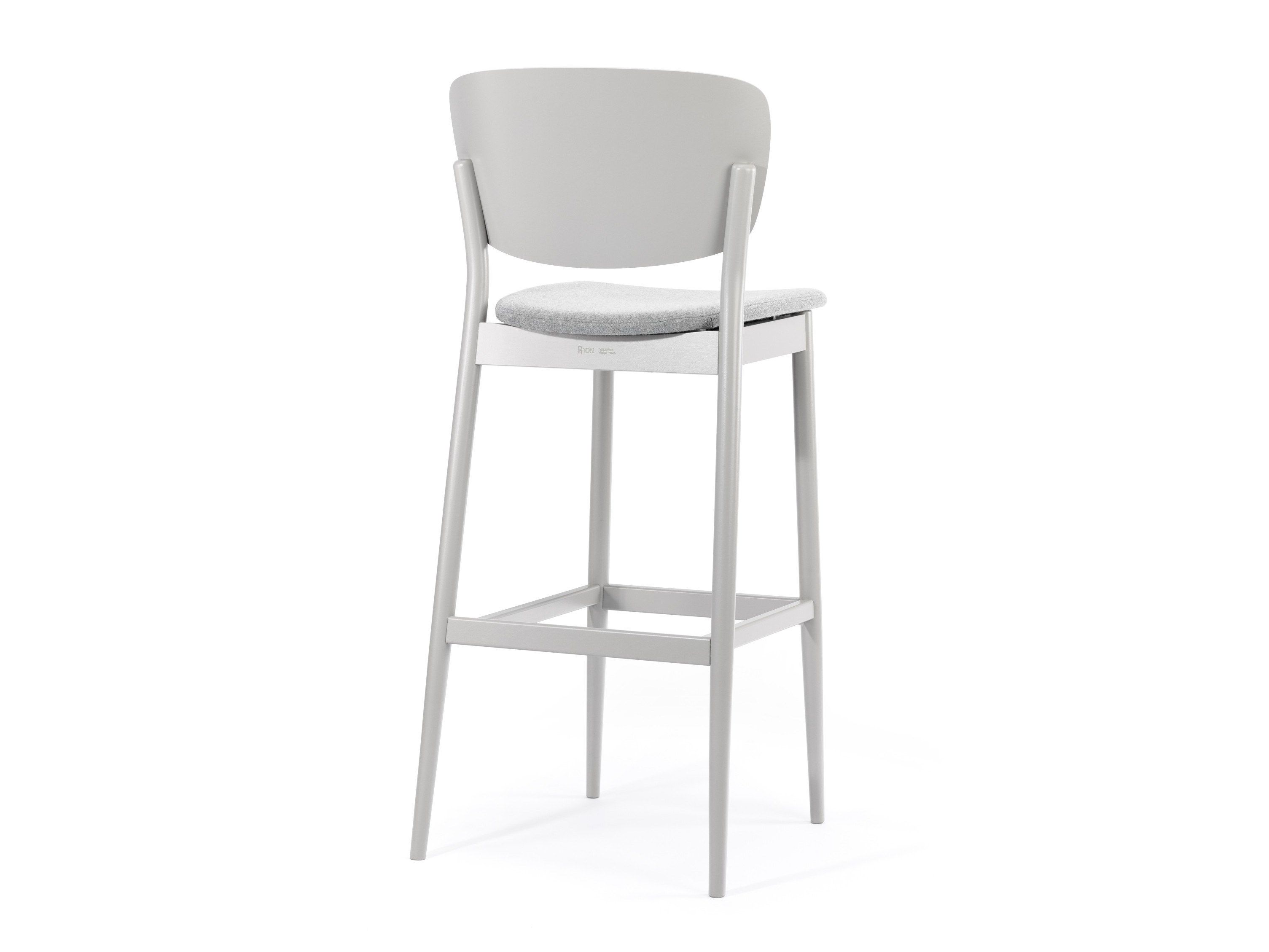 Деревянный барный стул с мягким сиденьем TON VALENCIA 313 383 ARCH-00084007 - Вид №2