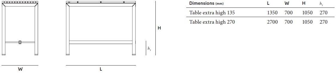 Extremis Садовый высокий деревянный стол Extempore sun-id-1377475 - Вид №1