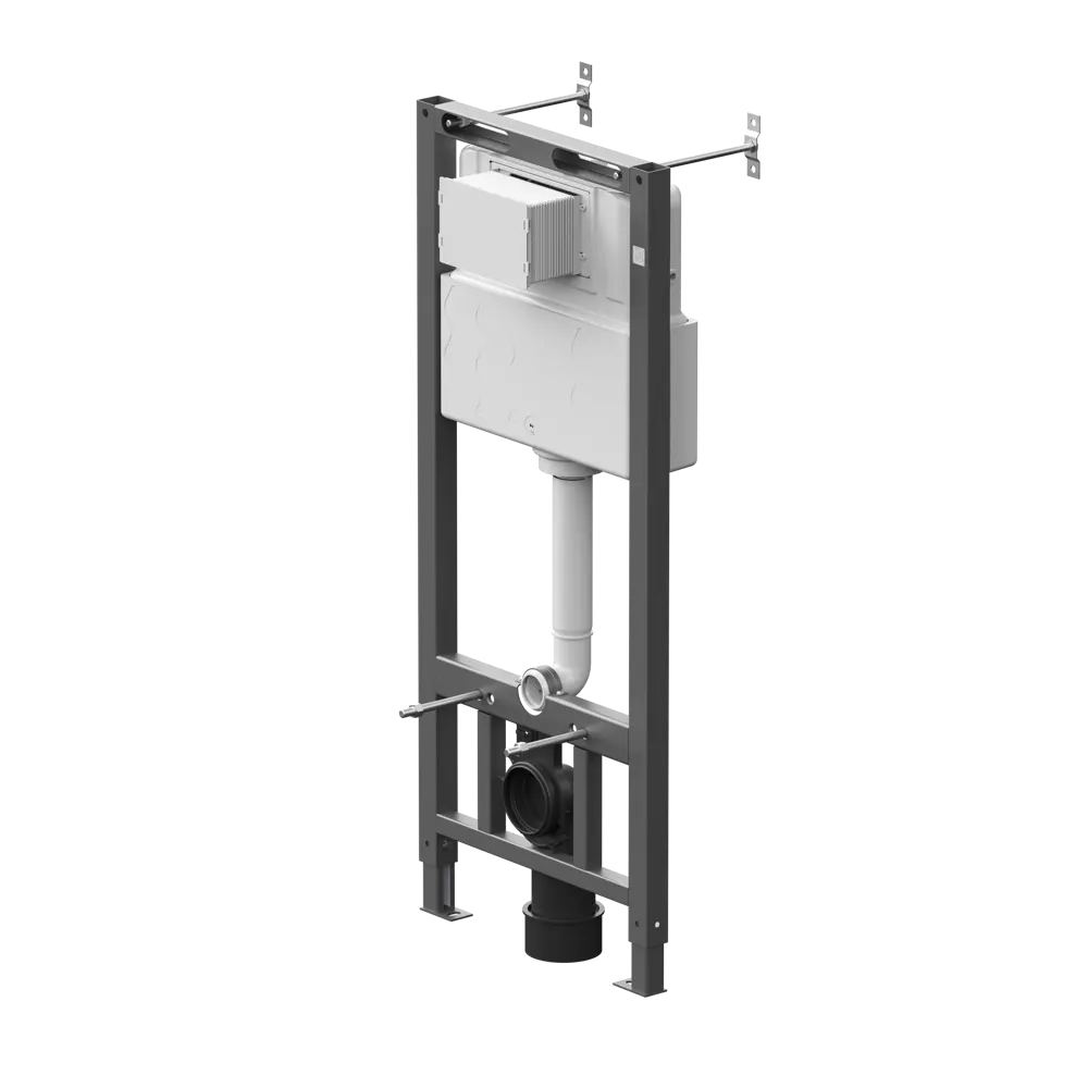 Комплект инсталляции AM.PM Tech с безободковым унитазом AM.PM Flash клавиша AM.PM Tech L хром STLM-2179301 - Вид №1