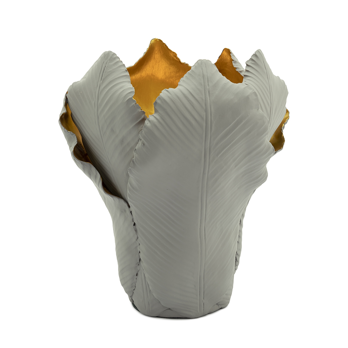 300054-BS ABHIKA ПОДСВЕЧНИК ТЮЛЬПАН BIG BLACK/SILVER  - Вид №5