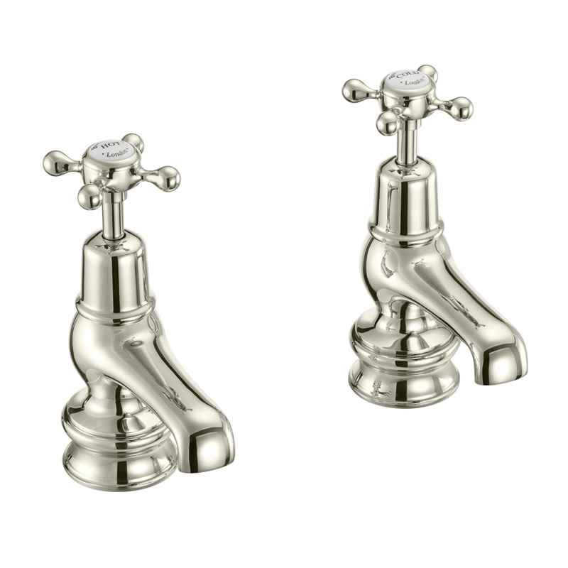 Burlington Кран для бассейна Claremont Regent 3 " Полный оборот с белым акцентом в Chrome CLR1  - Вид №4