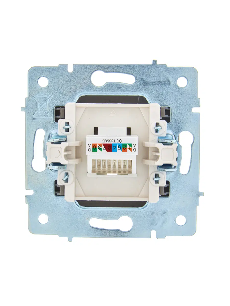 ASTI Розетка компьютерная платина механизм Cat 5e LEZARD 7081-3588-140 - Вид №2